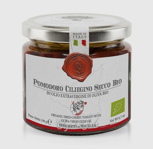 Organic Sun Dried Cherry Tomatoes in Evoo - Italian